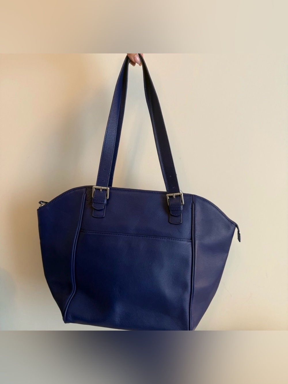 Danier Royal Blue/purple Leather Tote perfect new condition